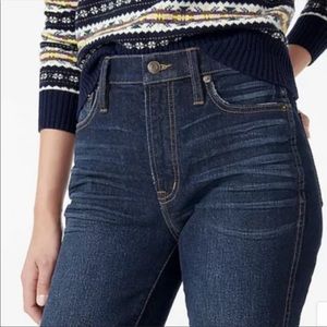 NWOT J. Crew 10” Vintage Straight High Rise Jeans Boiler Dark Wash Size 30.
